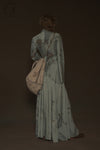 Mutedance 24 Autumn and Winter Button Lapel Long Sleeve Dress MD-MD24FW83-blue MD24FW82 MD24FW83
